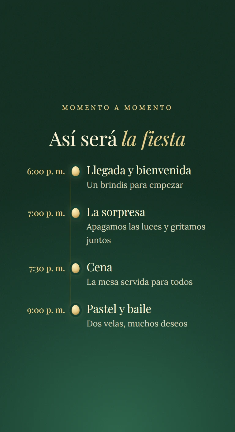 Programa de la fiesta