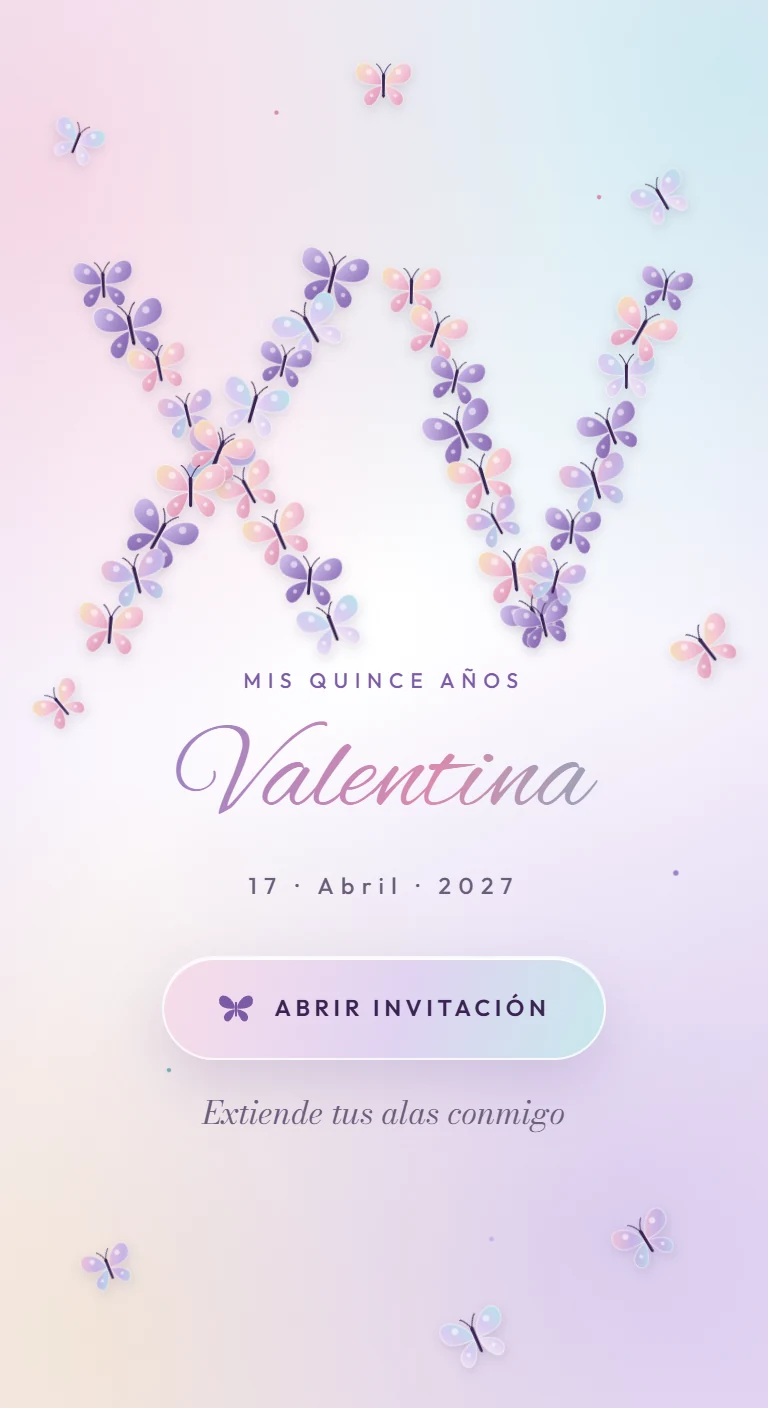 Mariposas que forman tus XV