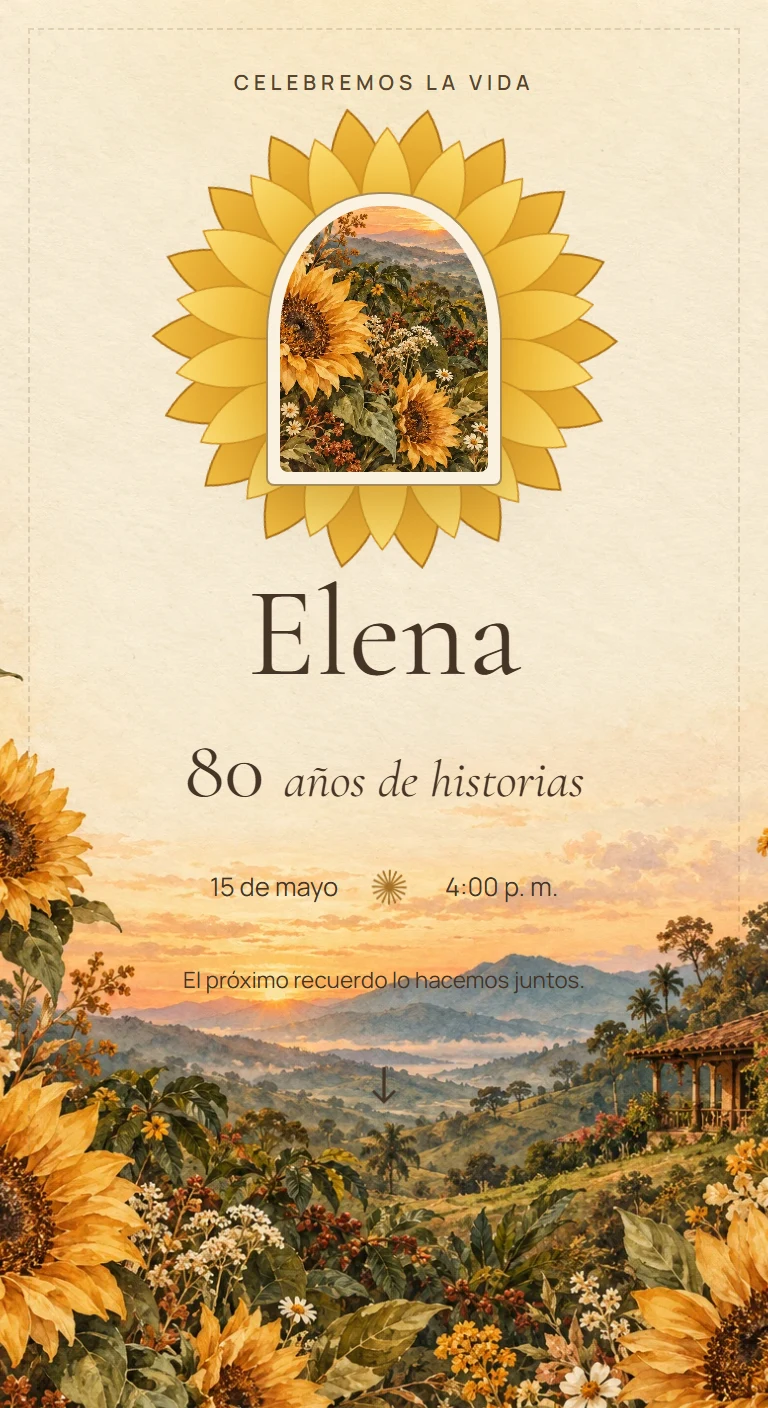 Una vida que florece